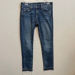 Rag & Bone Women’s 26 Dre Capri Cropped Jeans Deep Indigo